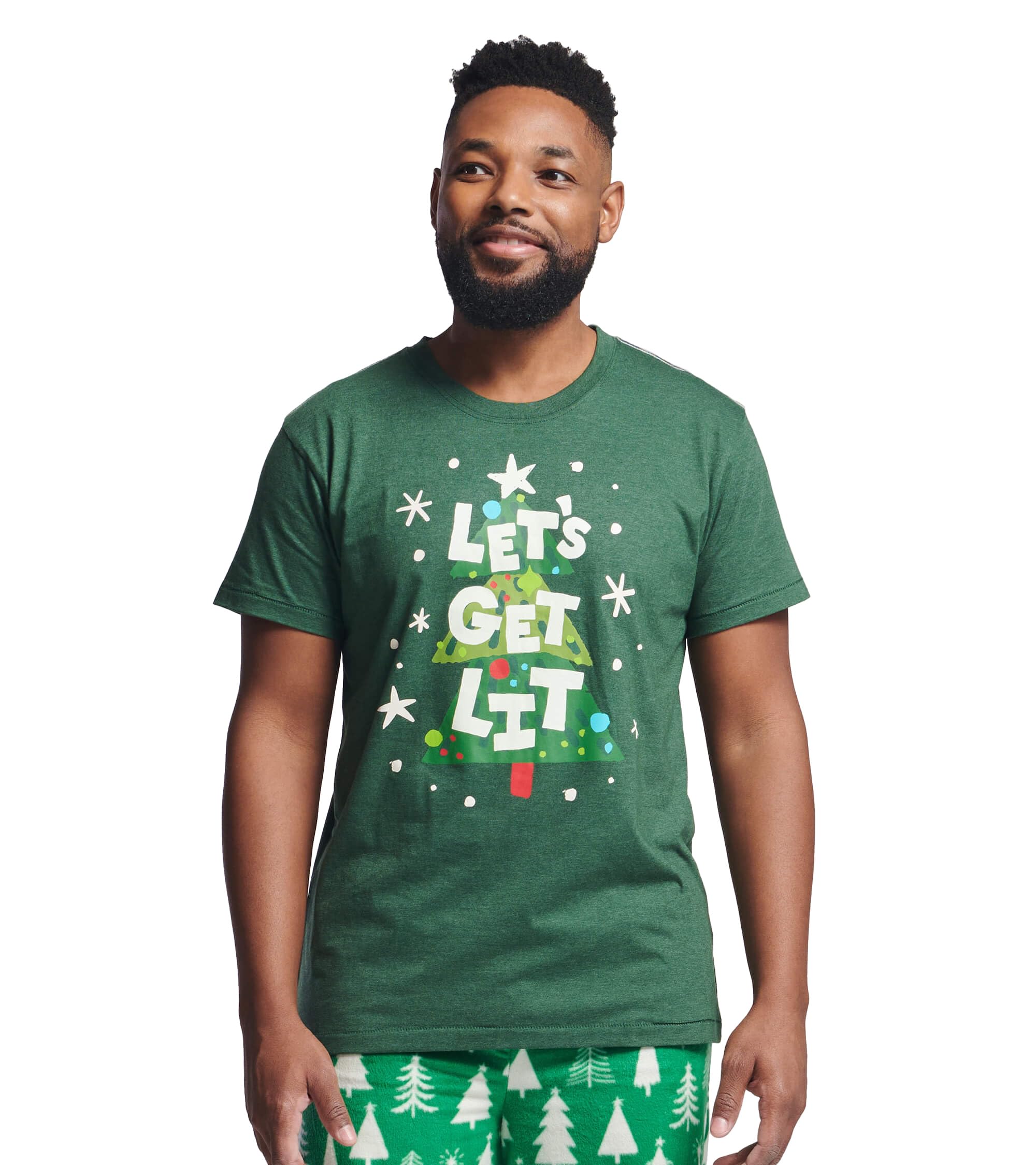 Little Blue House Men's Graphic Tee, Bear On Grey, L