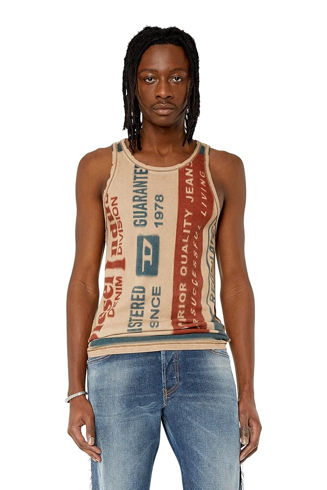Diesel タンクトップ ベージュ T-AMA タンクトップ｜ベージュ｜ウィメンズ｜DIESEL
