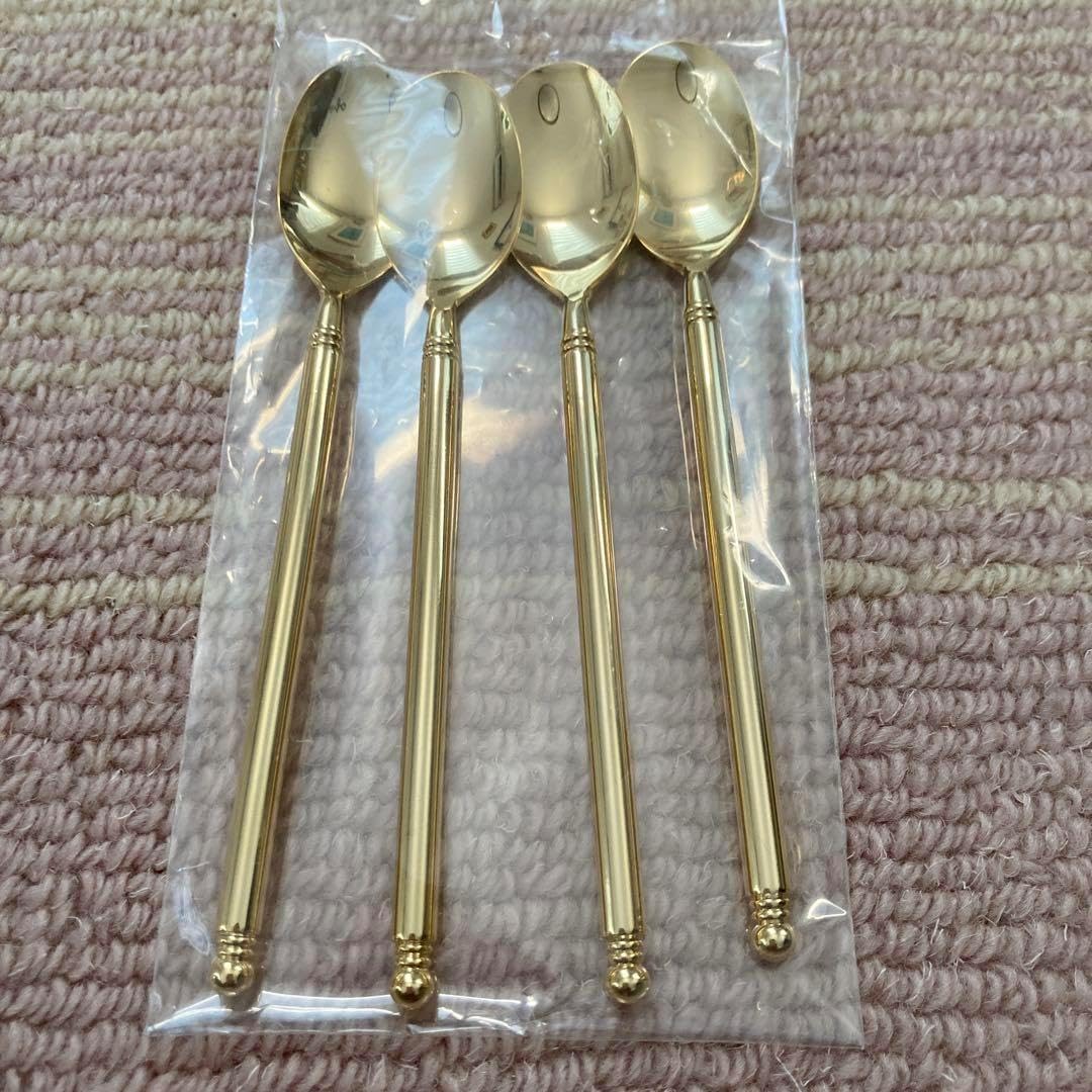 未使用:ESPOIR ゴールドスプーン 5本セット 楽天市場】スプーン5本セットの通販 マーシャン エスポワール ゴールド色 スプーン4本セット