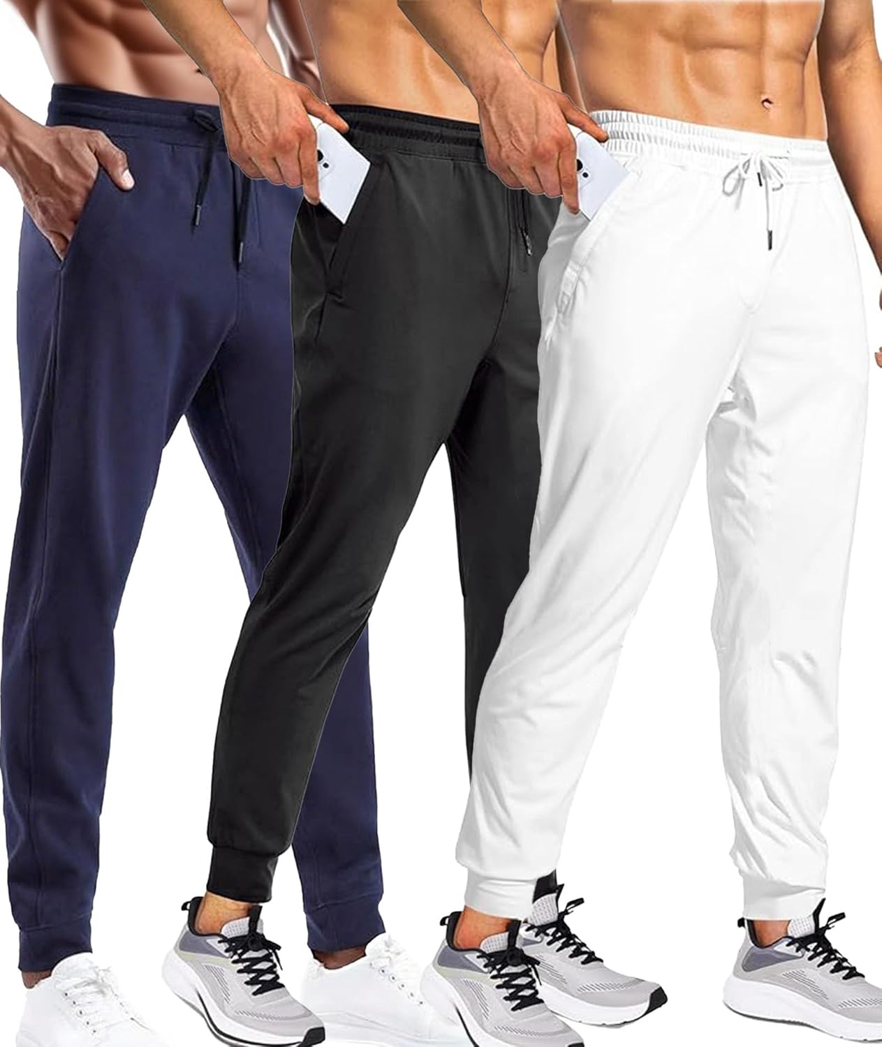 Men's Sweatpants Workout Joggers Gym Pants for Men Casual Lounge Track Pants with Pockets