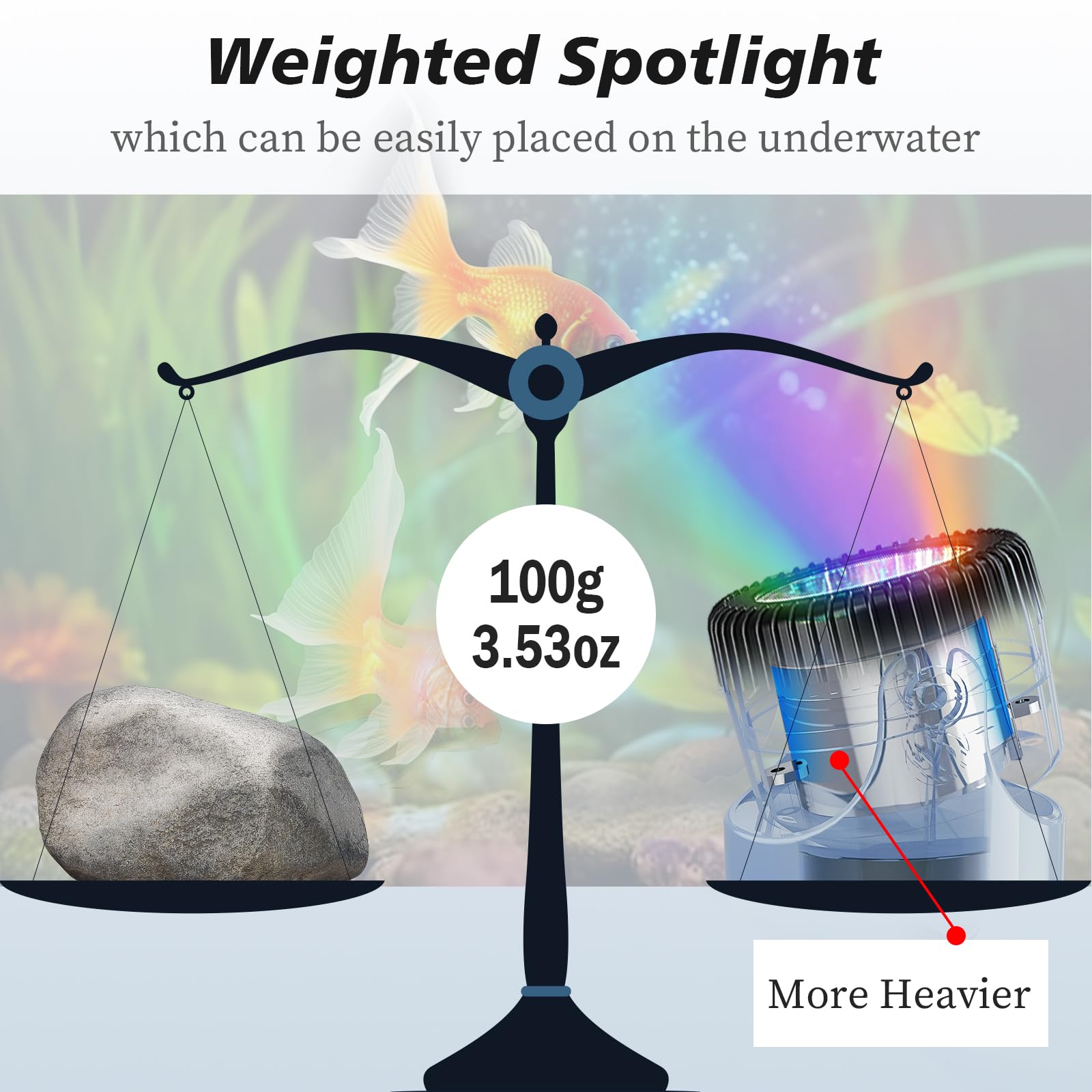 PChero Luci solari sommergibili RGB 3 in 1, impermeabili per laghetti, giardino, cortile, acquario
