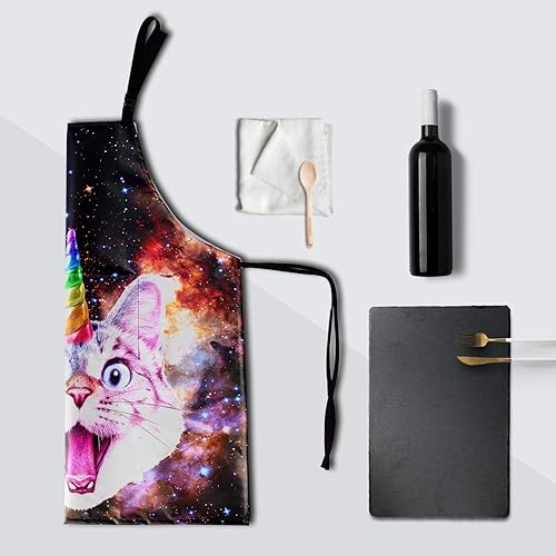 Miniatura 7 de Delantal divertido delantal de poliéster con bolsillo para cocinar cocina asado adultos