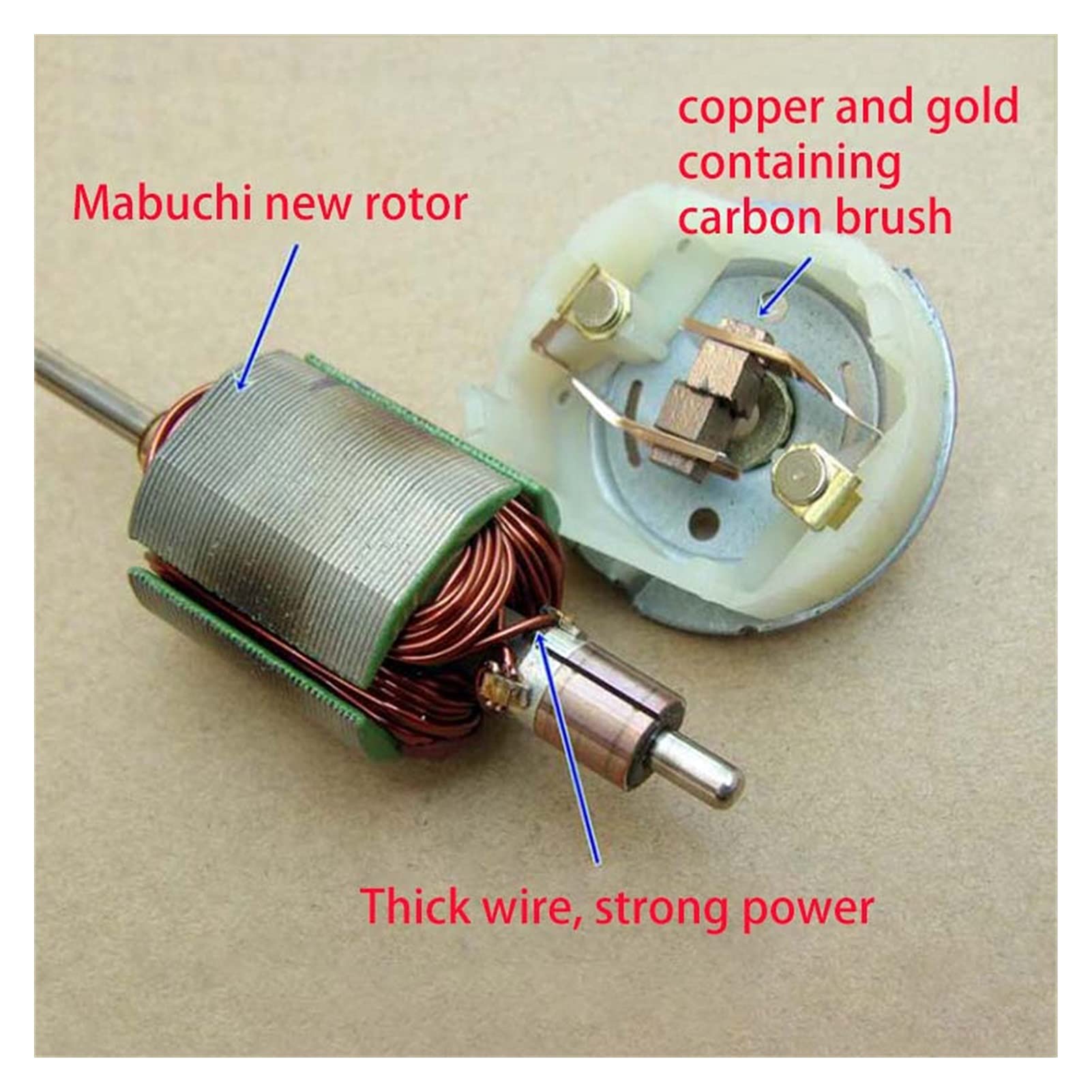 Xiaochen Piccolo Motore Elettrico DC 6V-9V 7,4 V 20800RPM Potenza ad Alta velocità e Motore RS-540 ad Alta Coppia