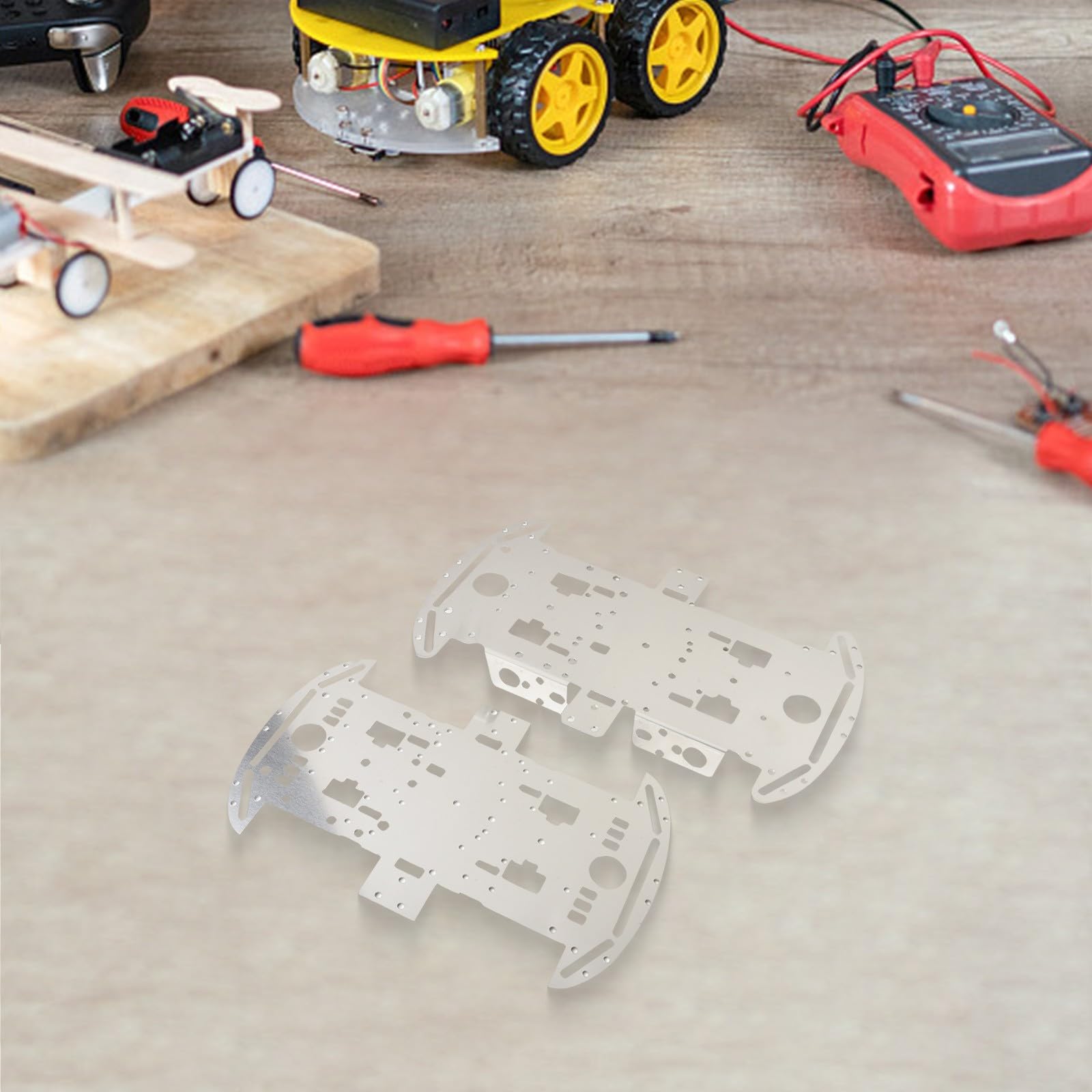 Kit de coche de bricolaje, chasis de coche, kit de rueda de coche con chasis de metal y para TT Motor Smart Robot 4WDCar