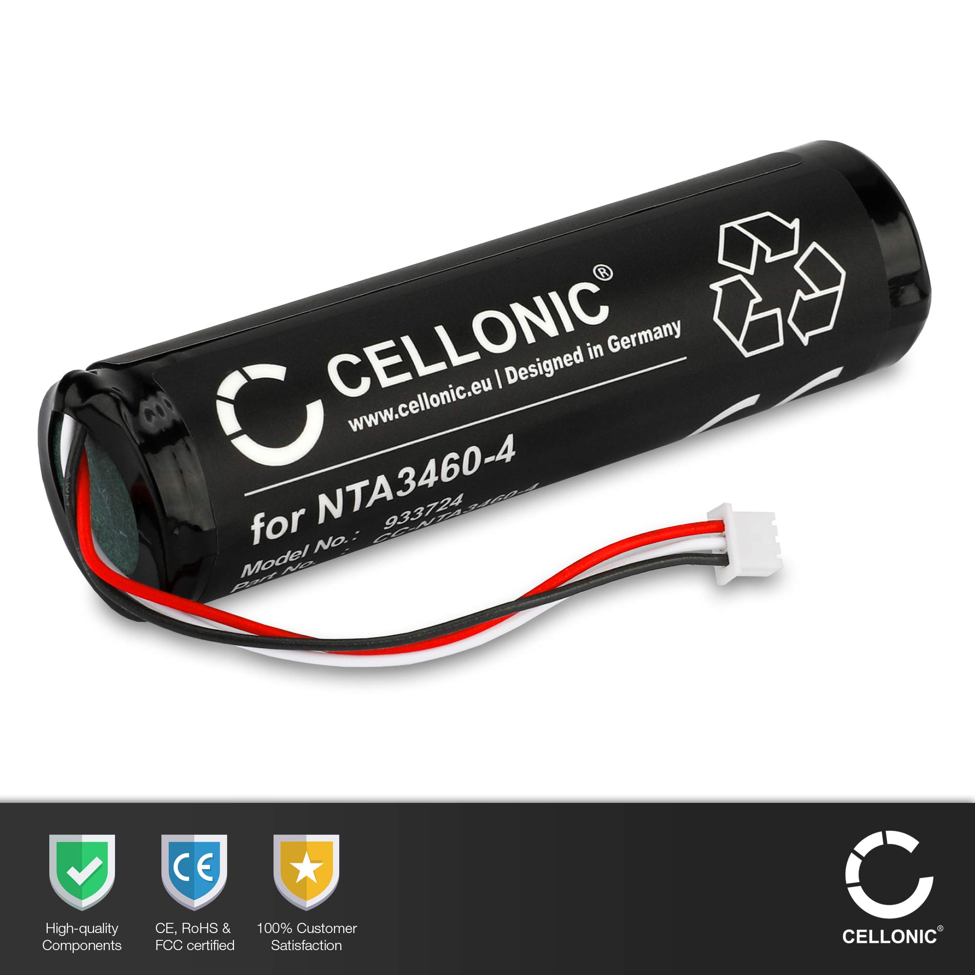 CELLONIC 1x Batería para Babyphone Compatible con Philips Avent SCD630, Avent SCD620, Avent SCD630/26, NTA3459-4 - (2600mAh, 3.7V)