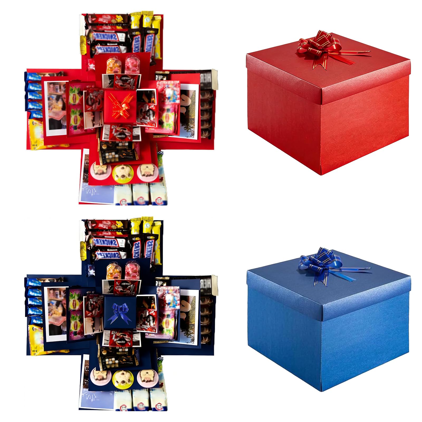 2Pcs Explosion Gift Box Set, DIY Present Boxes, Birthday Anniversary