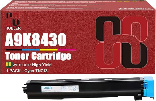 VERIMP TN713 Toner Cartridges Compatible for Konica Minolta TN-713 A9K8130 A9K8430 A9K8230 A9K8330 Toner Cartridge Work for Bizhub C659 C759 Printers 1 Cyan Pack