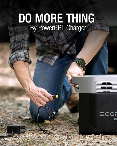 Miniatura 4 de PowerGpt Cargador de coche 5 en 1 de 120 W para estación de energía portátil, adaptador de cable de carga rápida PD 3.0 Fuente de alimentación para