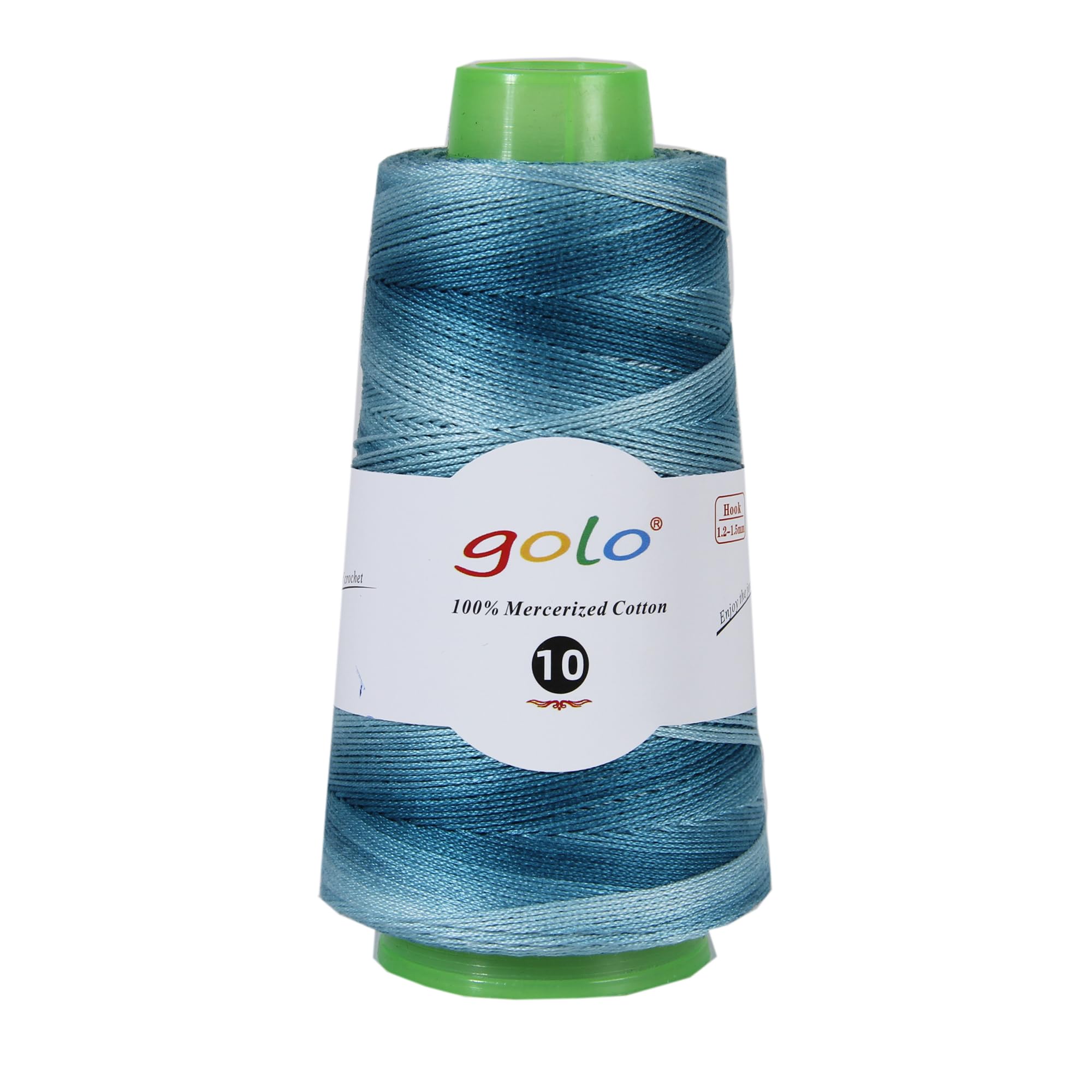 golo Crochet Thread Size 10 50g 285mYarn for Hand Knitting Crochet Yarn Rainbow-Colored Thread D07