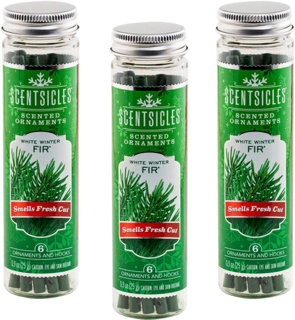 Scentsicles White Winter Fir, 6 Sticks/Bottle (Pack of 3 Bottles)
