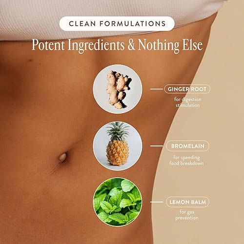 Miniatura 3 de Arrae Enzimas digestivas para aliviar la hinchazón de acción rápida, cápsulas naturales para aliviar la hinchazón, gases y la indigestión (90