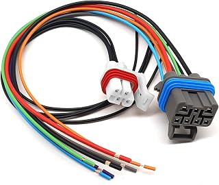 7 Wire 4 Wire Neutral Safety Switch Pigtails Switch Connectors 65E 4L80E 4L60E Compatible with 1995-2004 GM 4 Speed Automatic Transmission Replace# 15305920 15305887 88862288 18624229422
