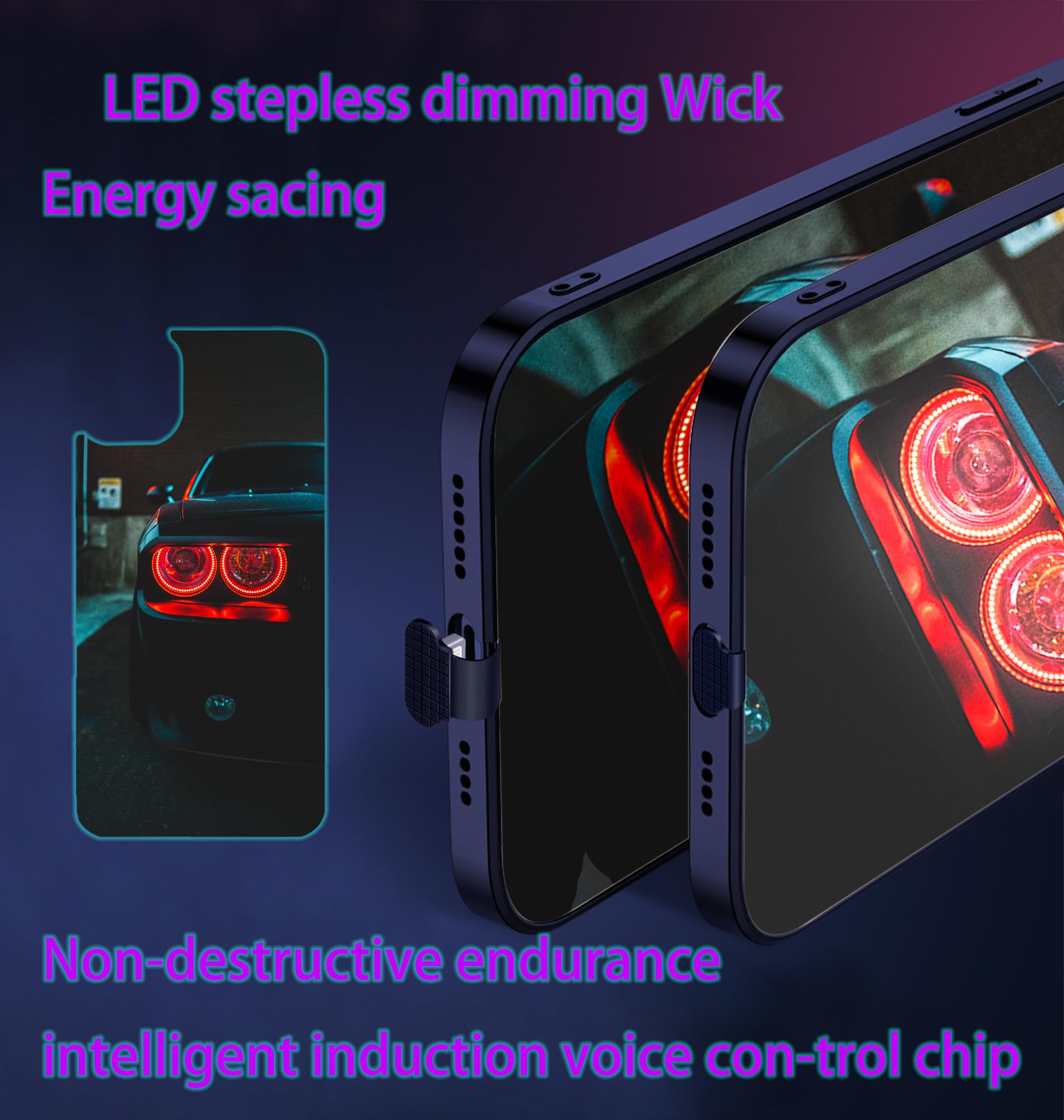Amazon.co.jp: カスタマイズ可能 LED 光るスマホケース iPhone 16 Pro
