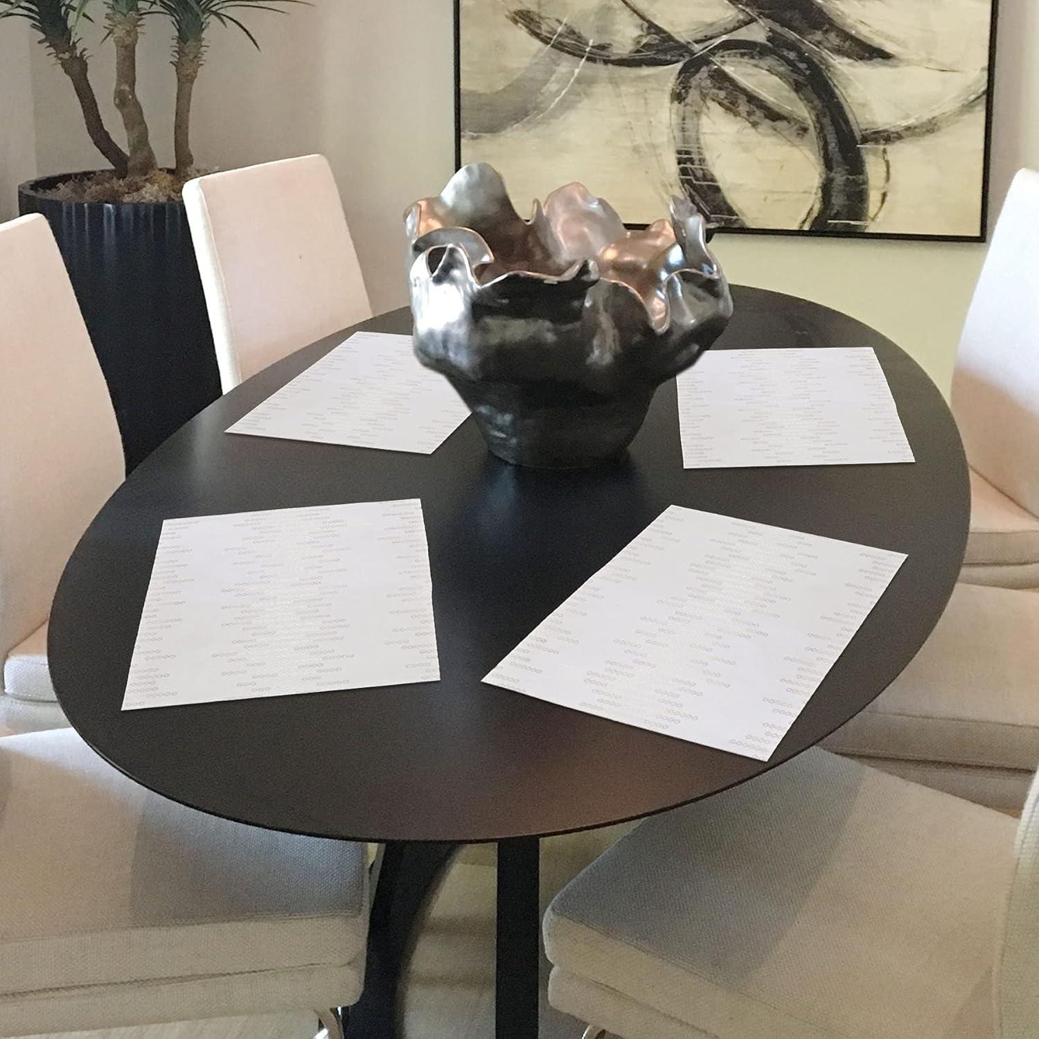 CAIT CHAPMAN HOME COLLECTION Shimmering Yarn Dyed Metallic Jacquard Woven Table Linen (60"x120" Tablecloth, Stripe)