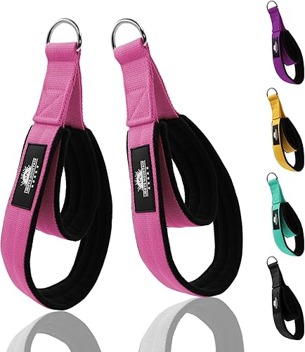 Miniatura 7 de Lights Mountain 1 par de correas de doble bucle de pilates para reformer fitness, correas de anillo en D, accesorios de ejercicio de yoga para