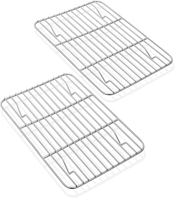 Mini Cooling Rack Set of 2, Homikit Stainless Steel Small Grill Wire