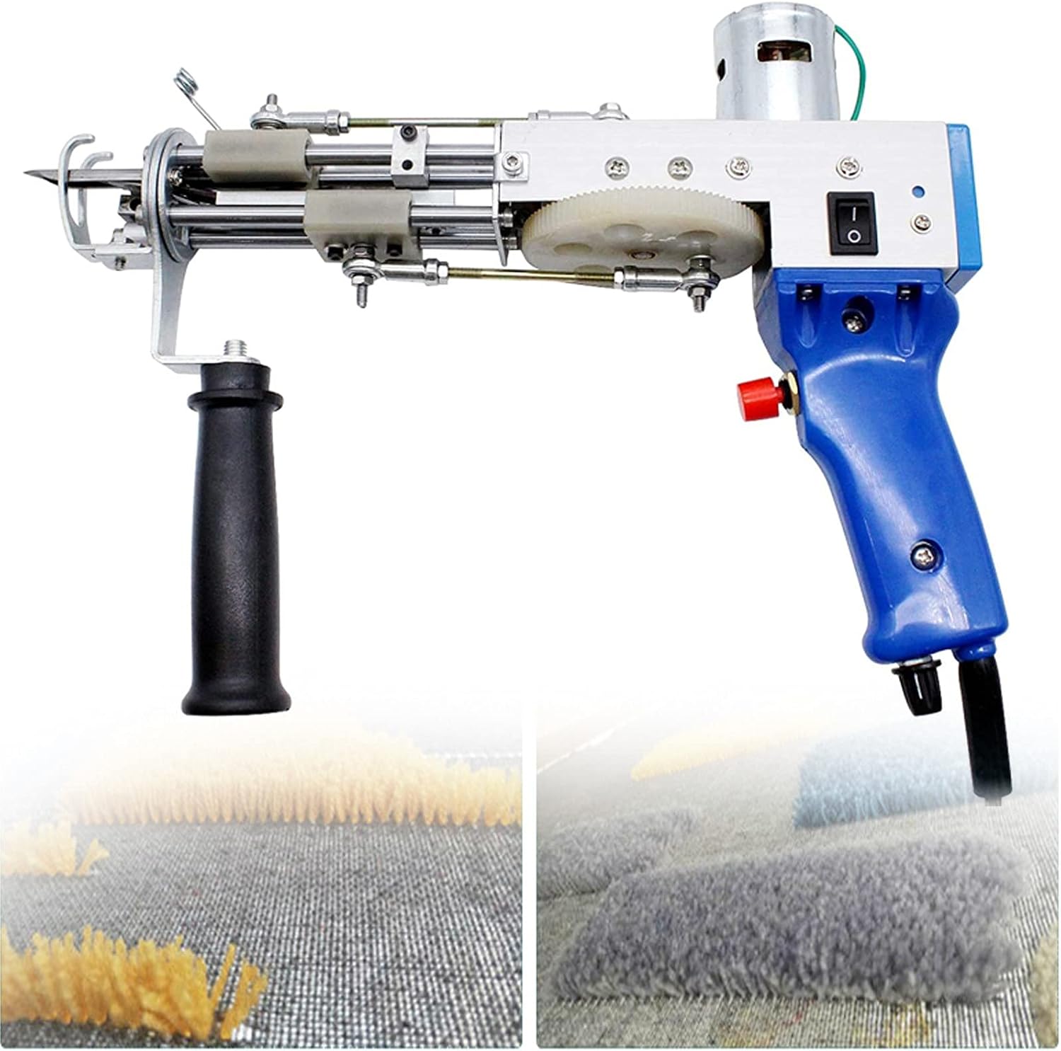 Tufting Gun, Electric Carpet Tufting Gun, Carpet Weaving Flocking Machine Knitting Machine Rug Gun for High-Speed Weaving of Carpets Industrial Embroidery Machine