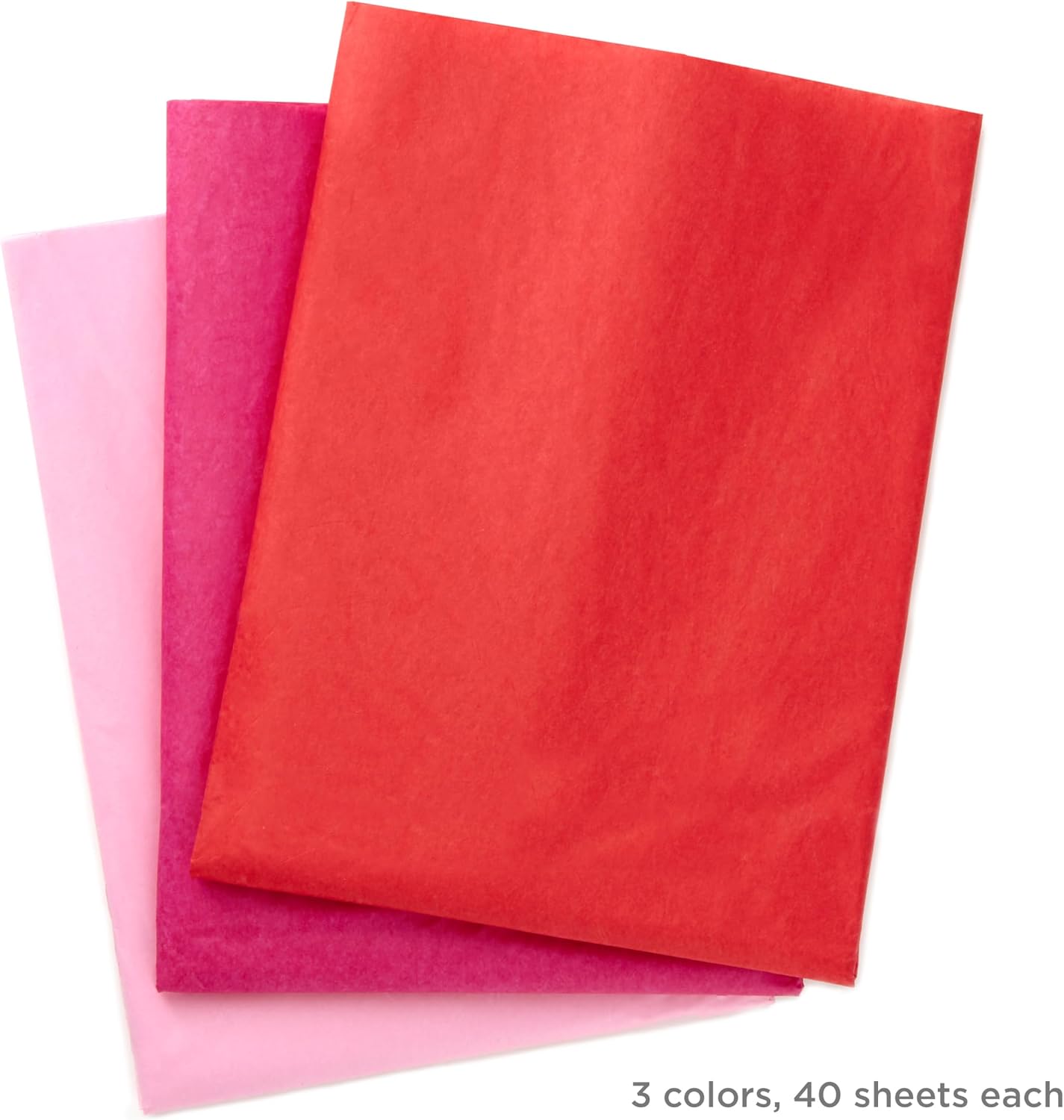 Hallmark Fuchsia, Red and Pink Bulk Tissue Paper for Gift Bags (120 Sheets) for Valentine's Day, Mother's Day, Bridal Showers