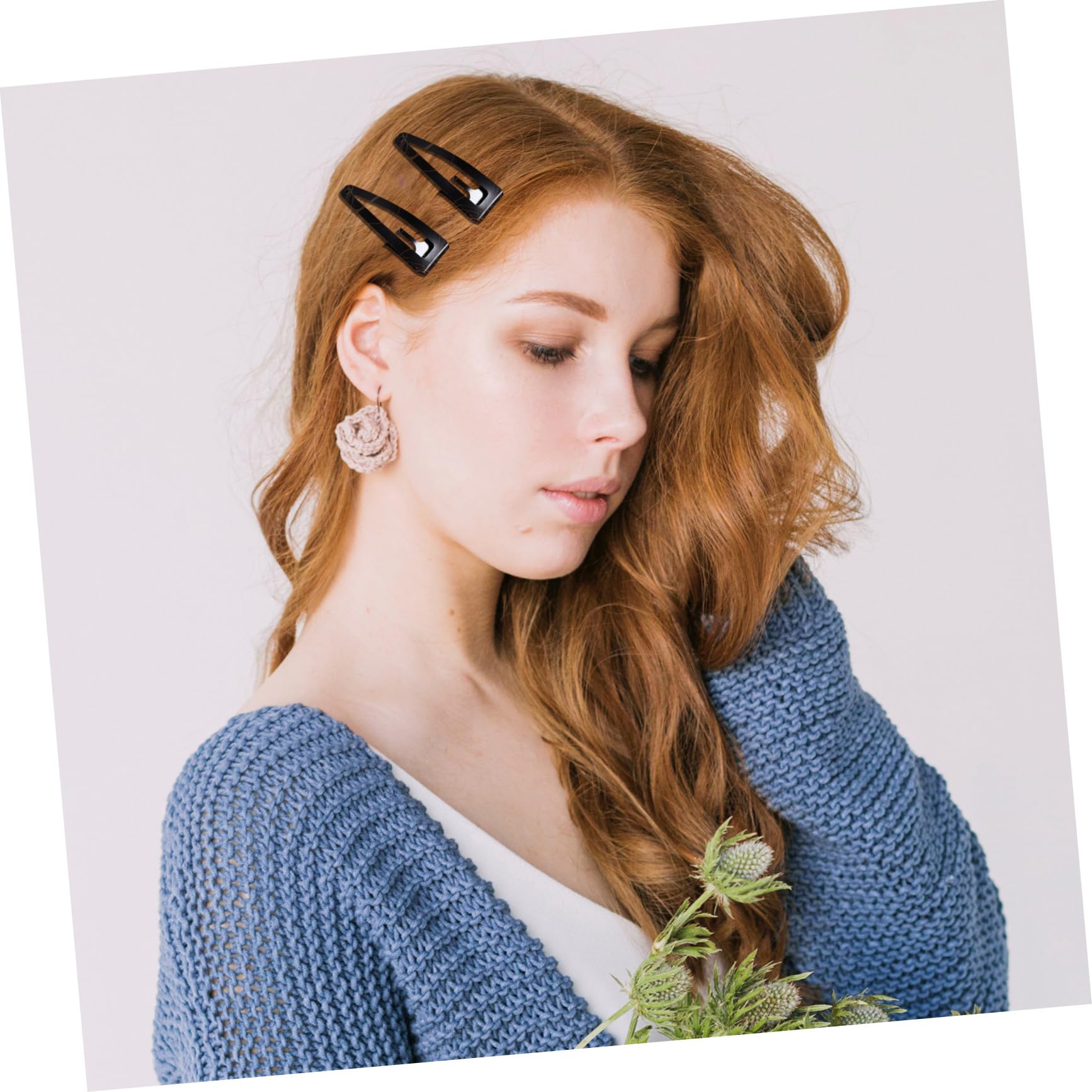 40 Stück Metallische Haarspangen mit Schnappverschluss Kleine Haarklammern für Mädchen und Frauen Elegantes Design Einfach zu Tragen und Lockeres Haar Fixierend