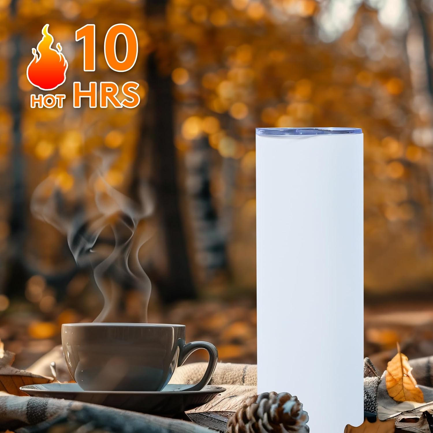 Dongni Skinny Tumbler with Lid 20 oz Stainless Steel Vacuum Insulated Double Wall Travel Coffee Water Tumblers Cup (Mix 16pack) - Image 4