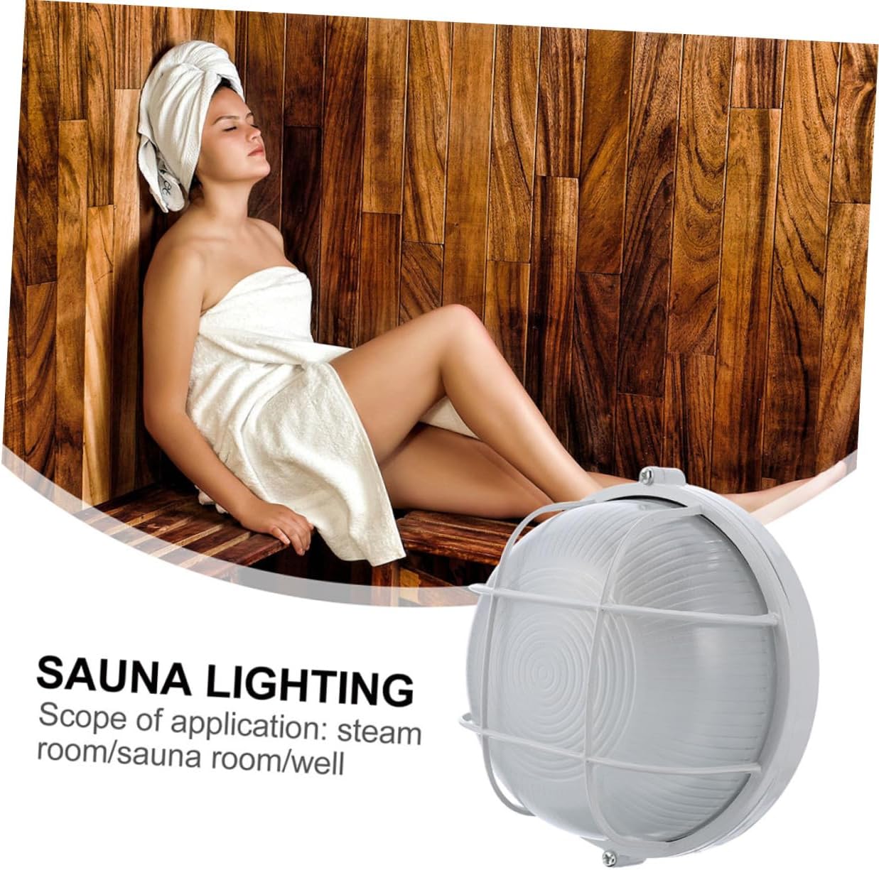 2pcs Professional Sauna Lamp Explosion Wall Lights for Sauna Room Steam Room Easy Install Outdoor Lighting