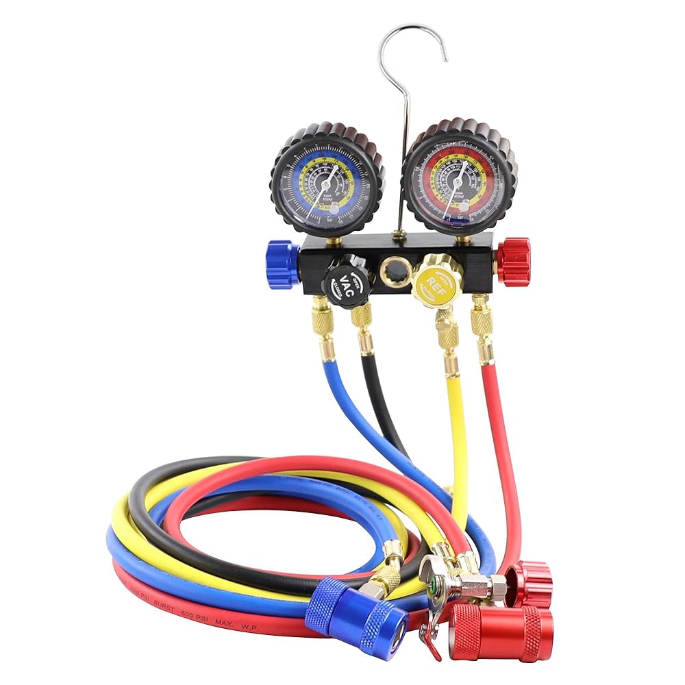 マックツールズ R134a/ R12 マニホールドゲージ Amazon.co.jp: R1234yf R134a マニホールドゲージセット 4バルブ