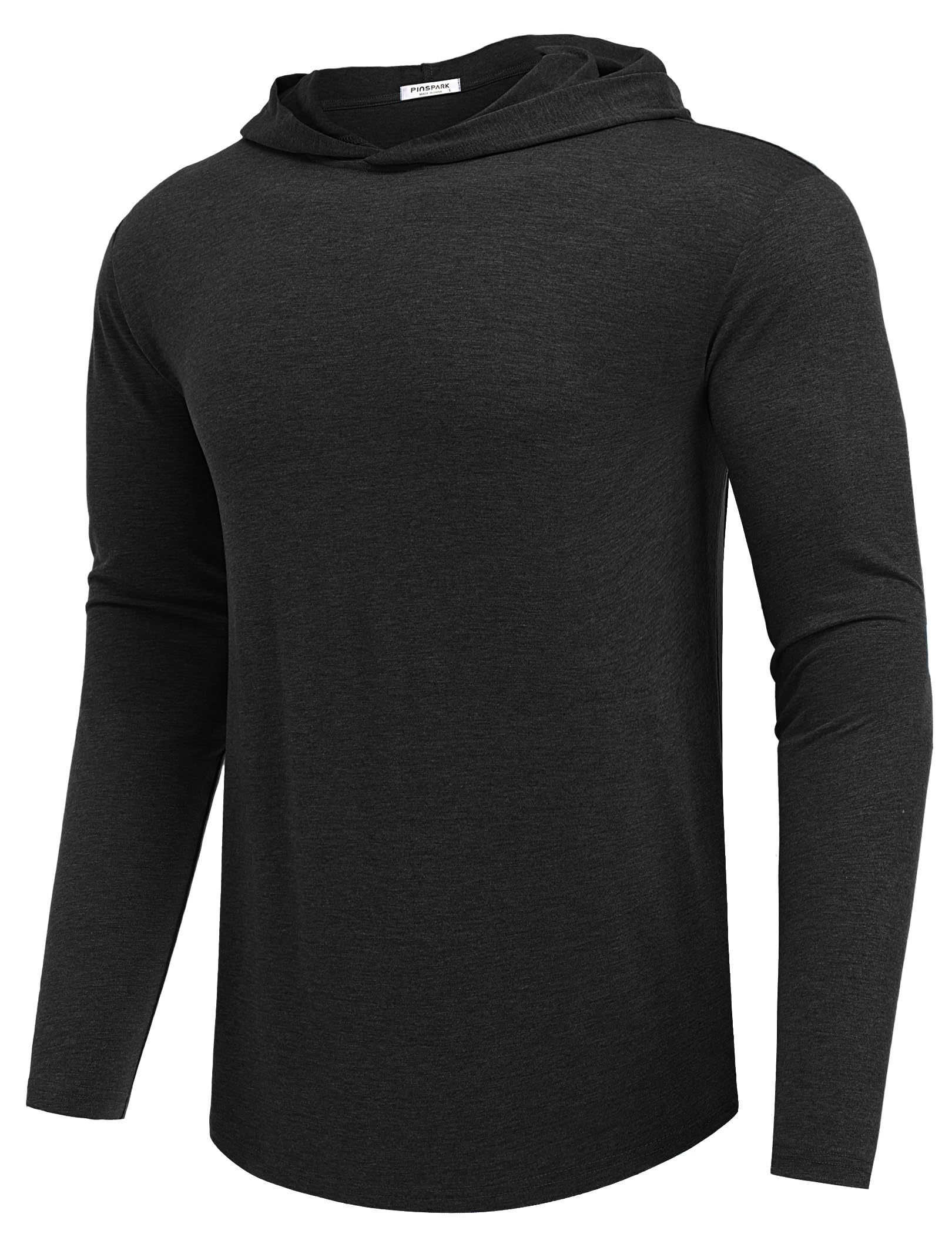 PINSPARK Lightweight Pullover Hoodies for Men Long Sleeve Hoodie for Golf Gym Workout Athletic Sweatshirt