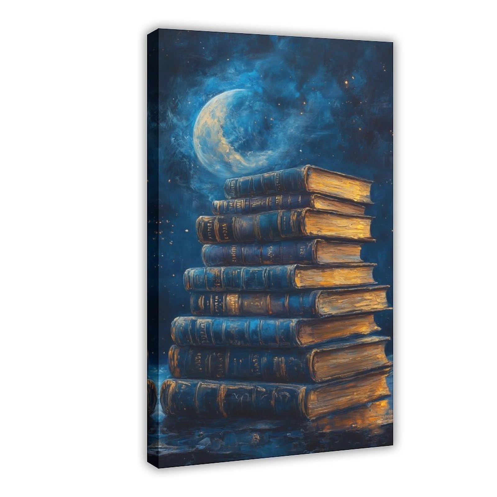 Bareronor Bookish Canvas Poster for Living Room Decor Gift