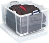 Really Useful Box Plastic Storage 145 Litre Clear