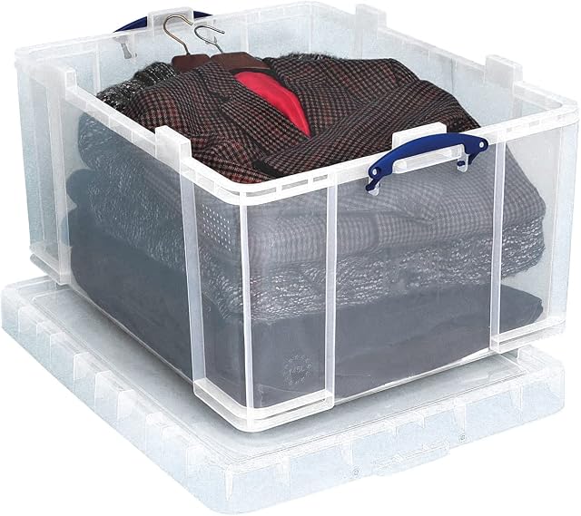 Really Useful Box 145 Litre Plastic Storage Box Clear