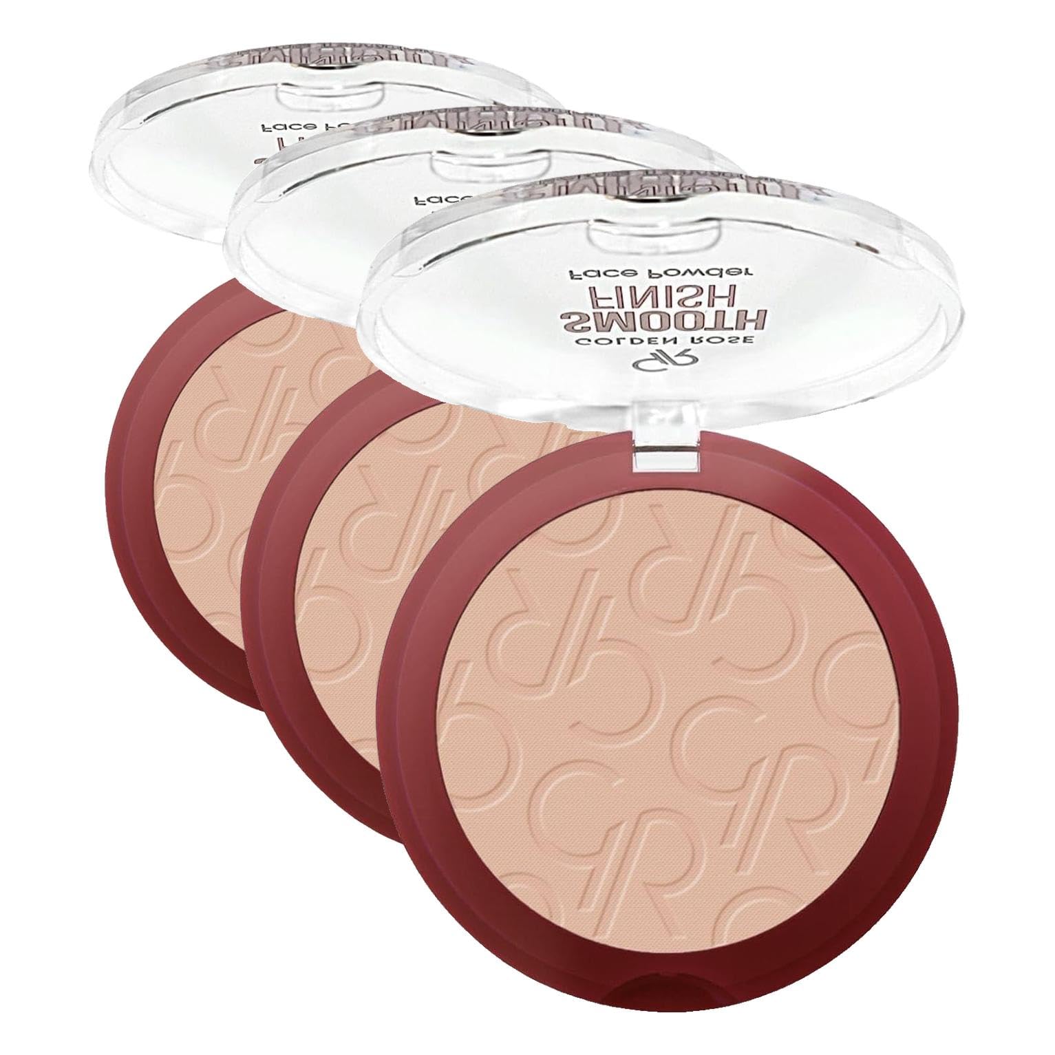 Golden Rose Smooth Finish Face Powder No: 210 - İpeksi Dokulu Sabitleyici Pudra (3 paketi)