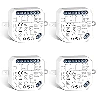 LoraTap Interruttore Tapparelle WiFi, 4pz Modulo Comando per Tapparelle Elettriche