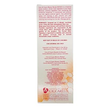 مرطب كريم الوجه CERA DI CUPRA Bianca للبشرة العادية والزيوتية - تركيبة مغذية ووقائية بشمع عذراء (2.5 Fl Oz / 75 ml)