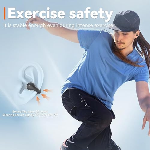 Miniatura 3 de Clips para los oídos, auriculares de conducción ósea para canales auditivos pequeños, auriculares abiertos Bluetooth con ganchos para los oídos,