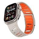 VEMIGON Silicone Sport Band Compatible with Apple Watch 49mm 46mm 45mm 44mm 42mm, Waterproof Breathable Replacement Strap for iWatch Ultra 3/2/1 SE Series 11 10 9 8 7 6 5 4 3 2 1 (Band only) gallery image