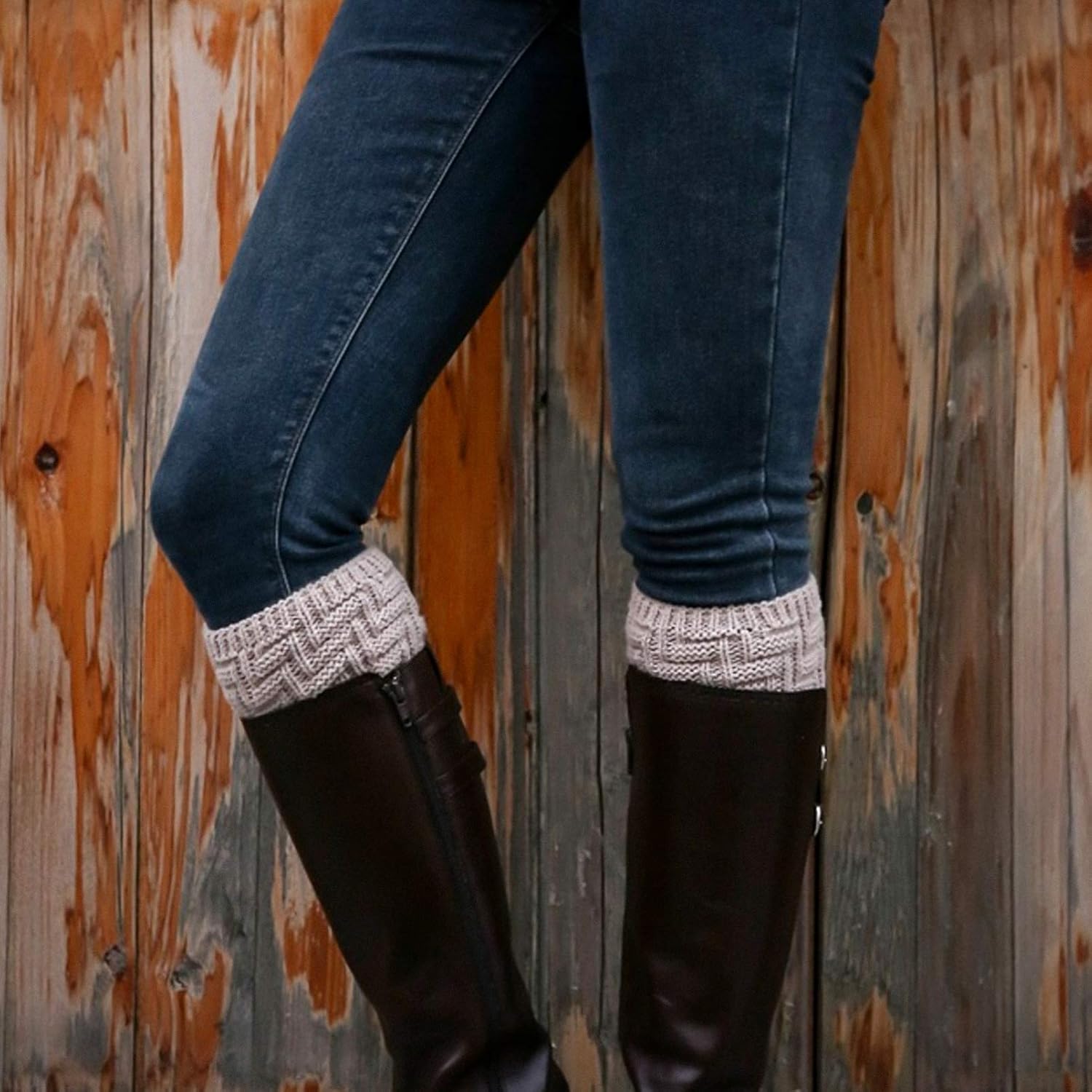 PRETYZOOM Knit Knee Sleeve Knee Warmers Knee Brace Pads Knee Support Sleeve Leg Warmers for Running Fitness Cycling - Image 8