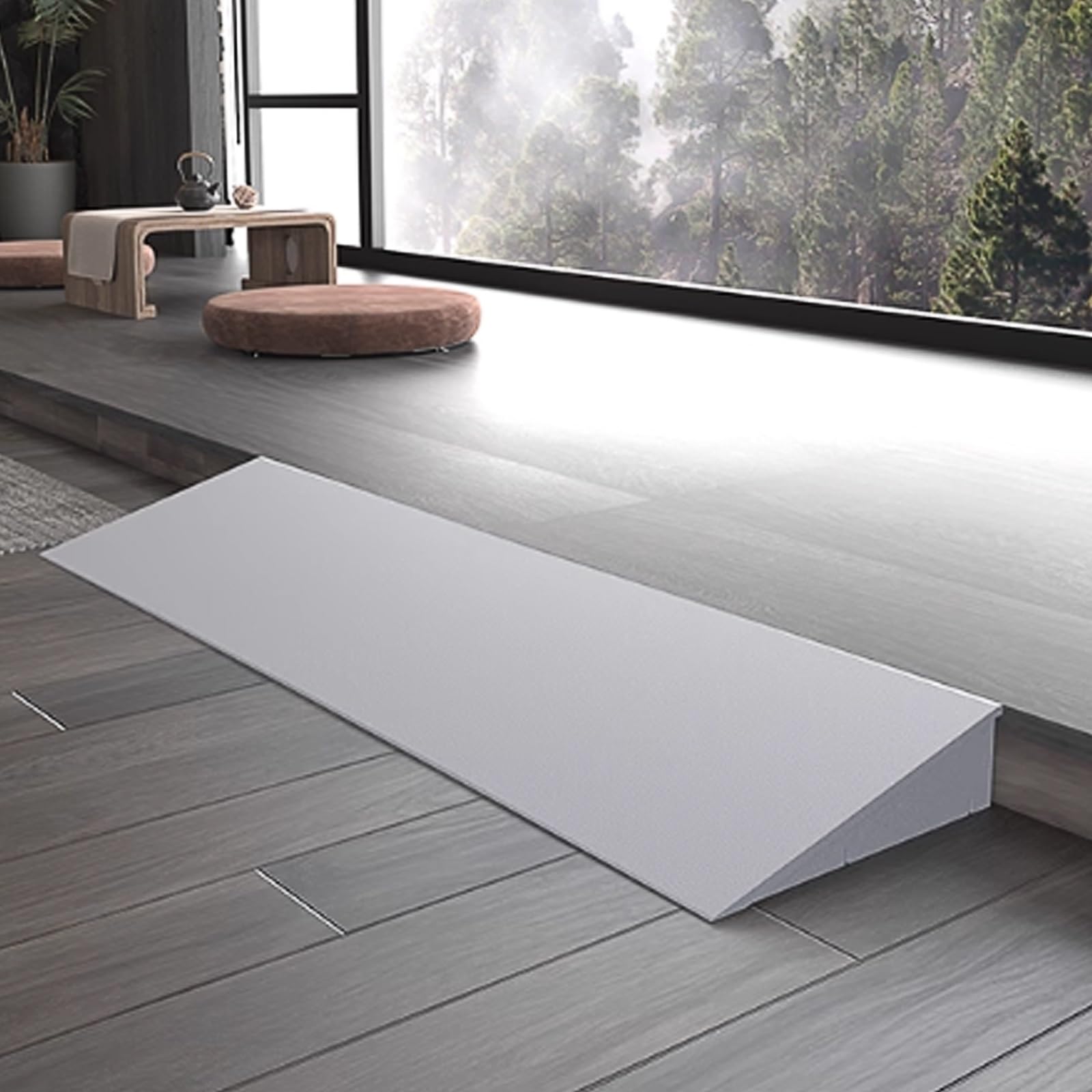 KRXSOBNV Threshold ramp, Curb Ramp with Protruding Edges & Reasonable Slope, for Door Threshold, Sweeper, Toy Car(100 * 20 * 4)