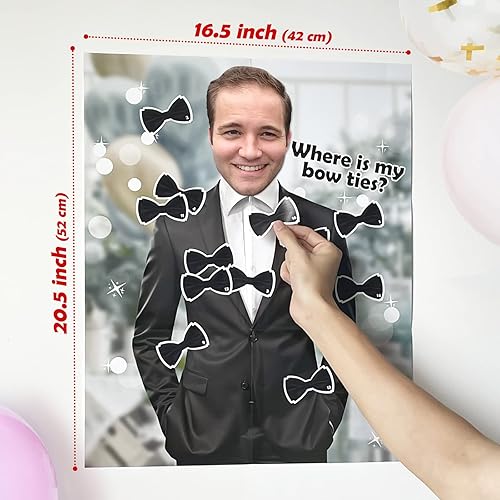 Miniatura 5 de Pin the Ring en el juego de la novia, 2 piezas de despedida de soltera juegos de regalos de despedida de soltera, estilo novio