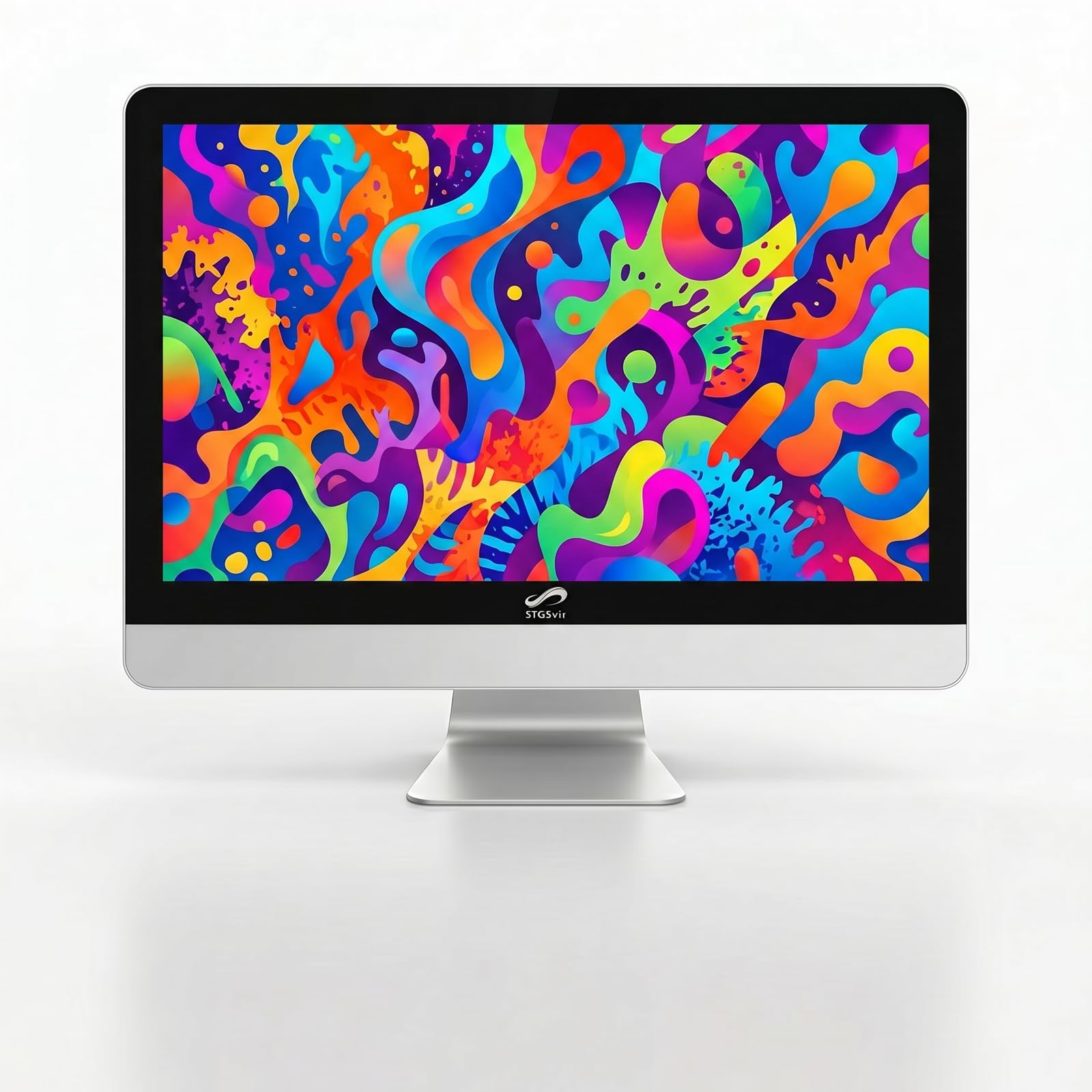 STGSivir PC All in One, Display FHD da 24", Core i7, 16G RAM, 1T SSD | All in One PC, WiFi, BT 5.0, Webcam, Win11 Pro, Bianco, AIO per Casa e Ufficio
