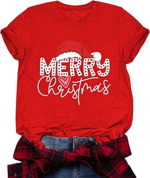 Binval Funny Christmas T-Shirt for Women