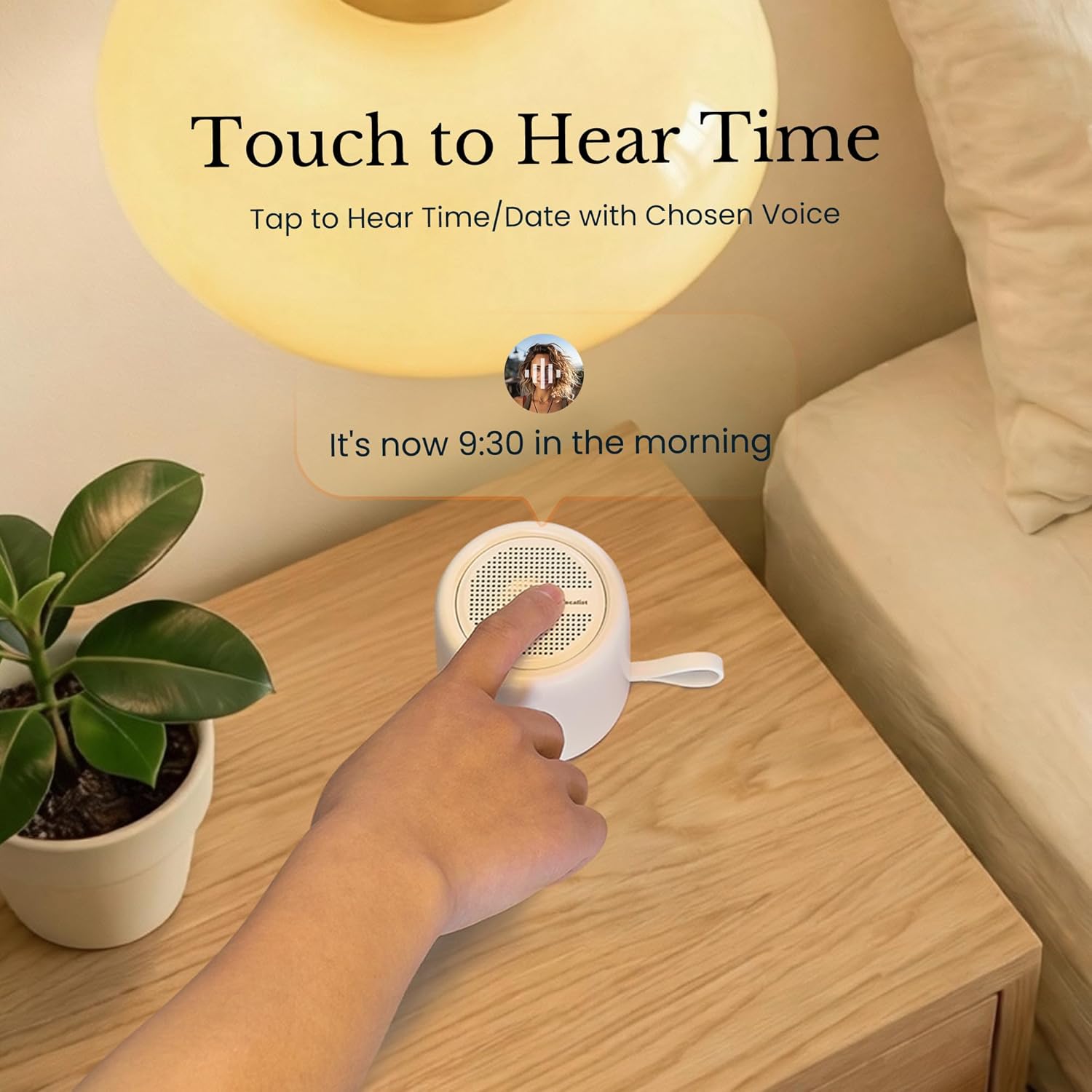 White Noise Sound Machine & Alarm Clock: Color Noises and Custom Soundscapes, App Control, Sleep Schedule, Multiple Alarms, 100 Volume Levels, Built-in Battery