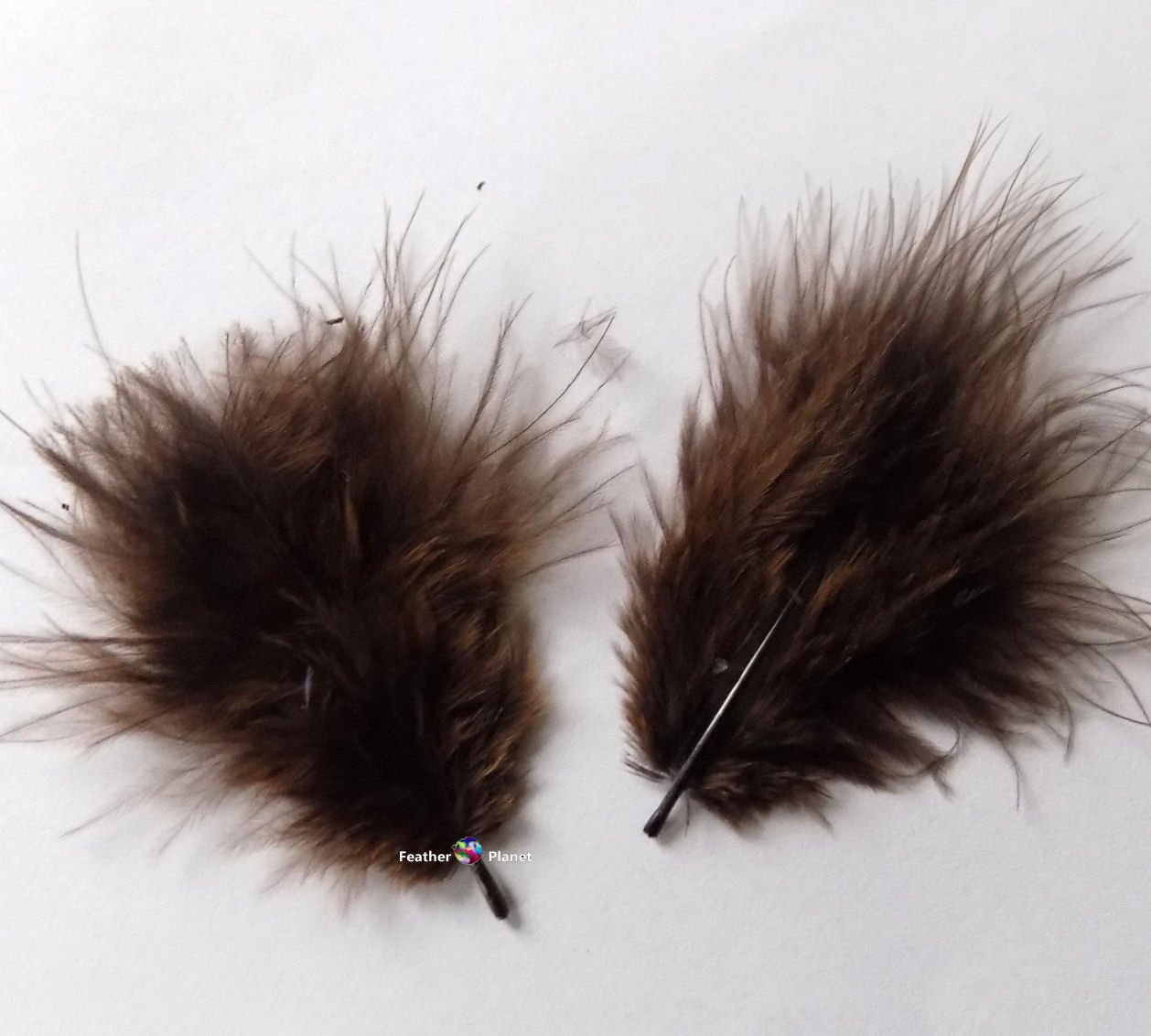 100 Brown Marabou Feathers Quality Craft Pack