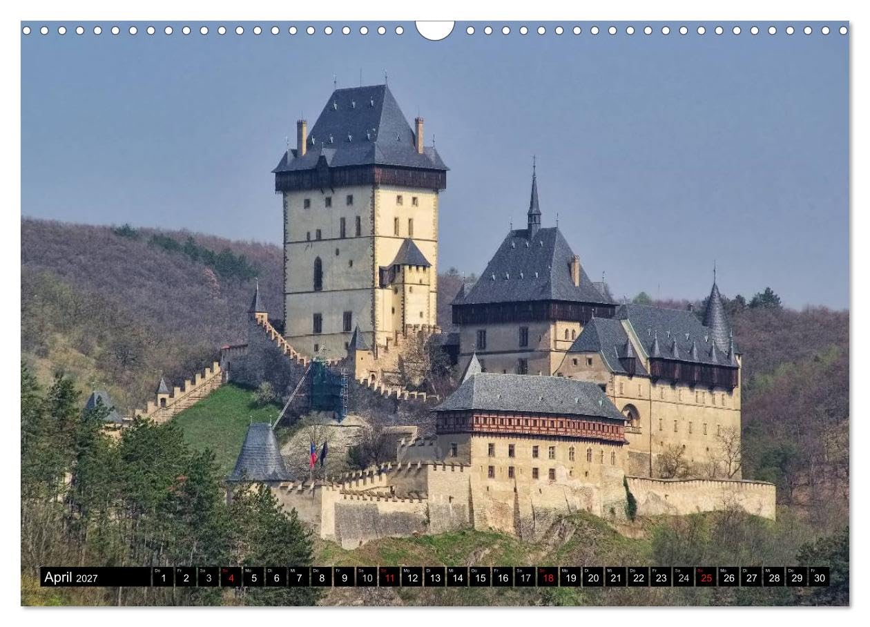 CALVENDO - Tschechien (Wandkalender 2027 DIN A3 quer), Monatskalender: Tschechien mit seinen großartigen Städten, Burgen und Schlössern