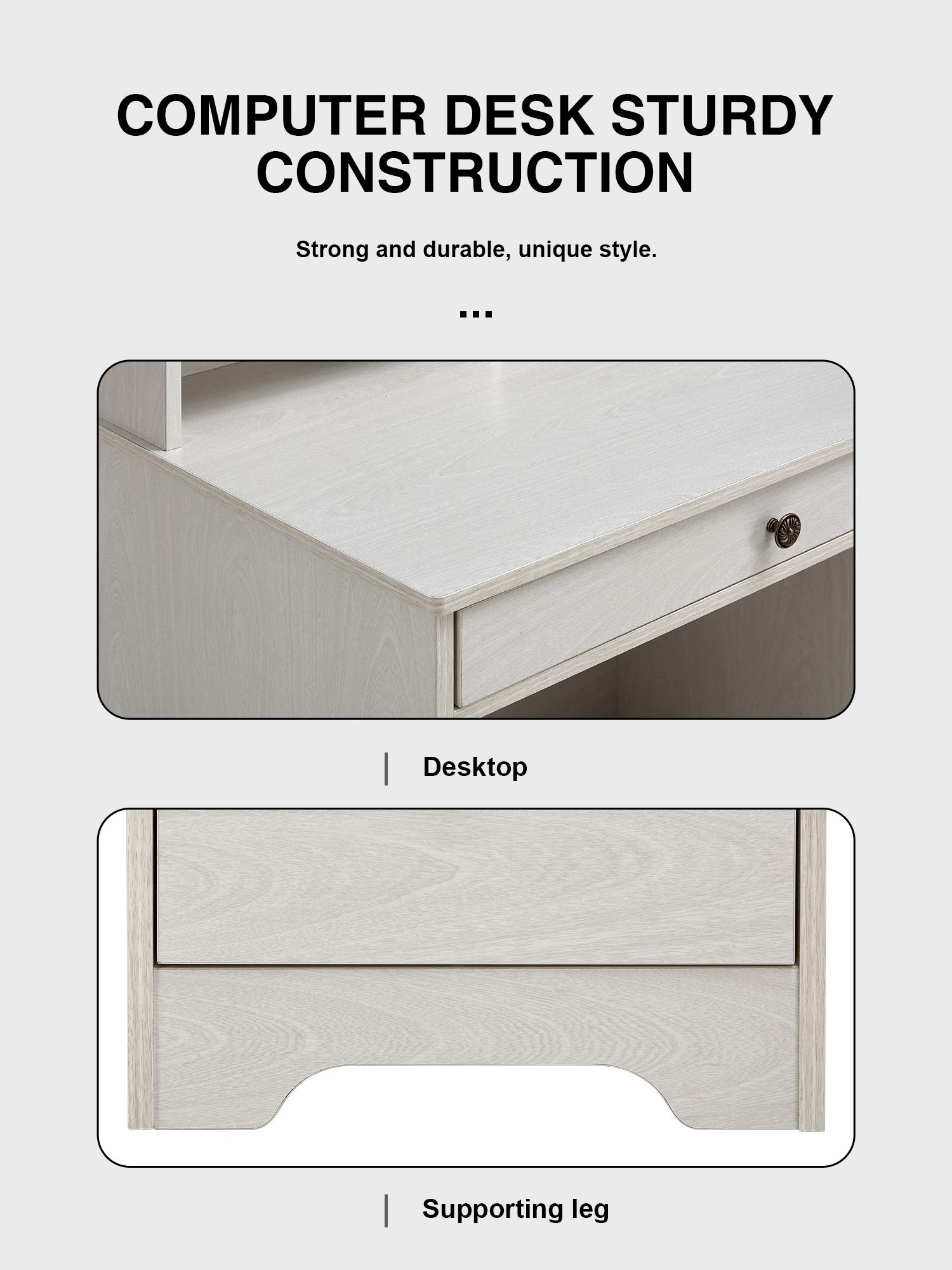 Kealive Computer Desk with 4...B08N6PJCLT