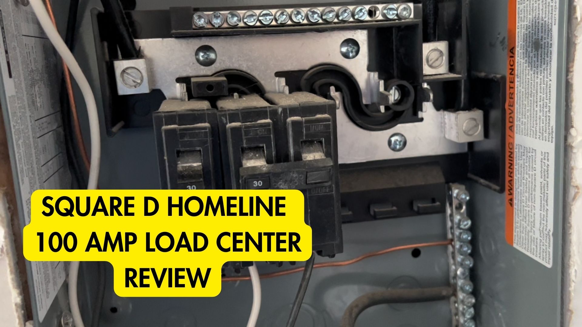 Watch Review of Square D Homeline load panel and circuit breakers on ...