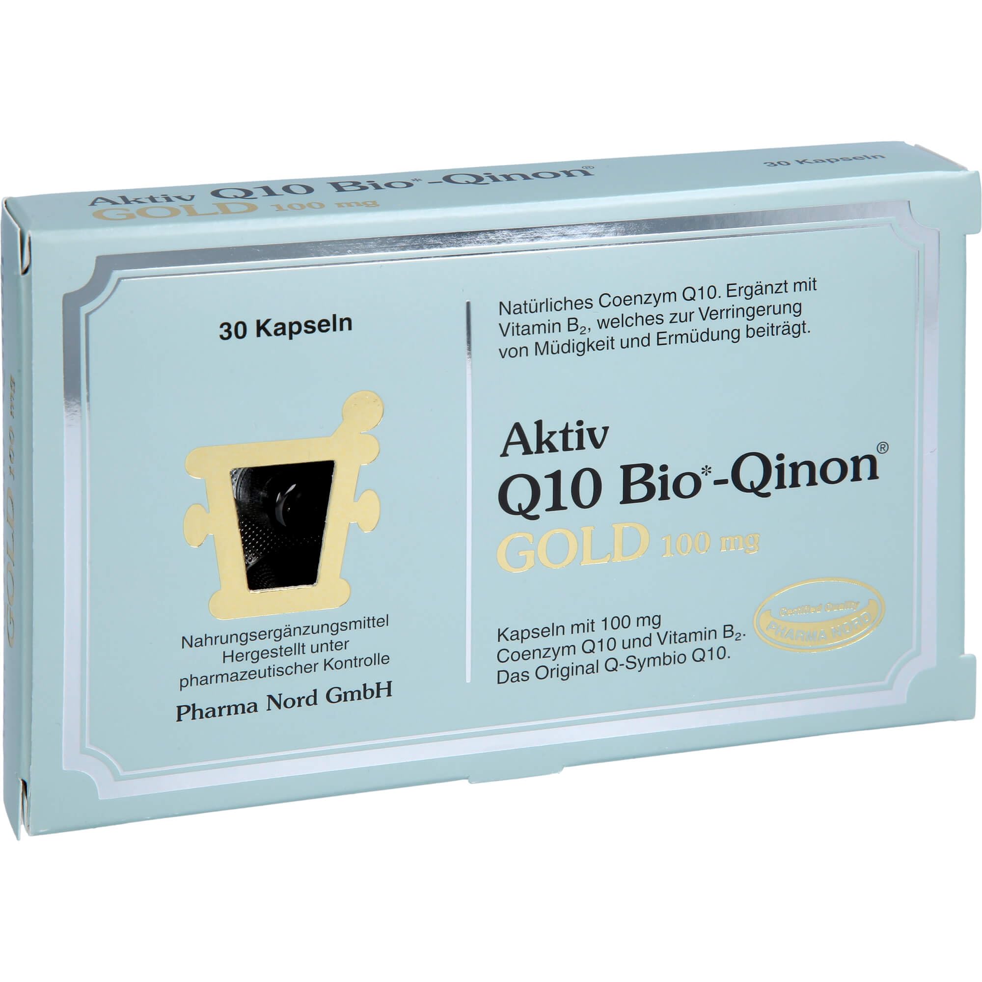 Pharma Nord Q10 BIO 100 mg Capsules 30 ST QINON Gold