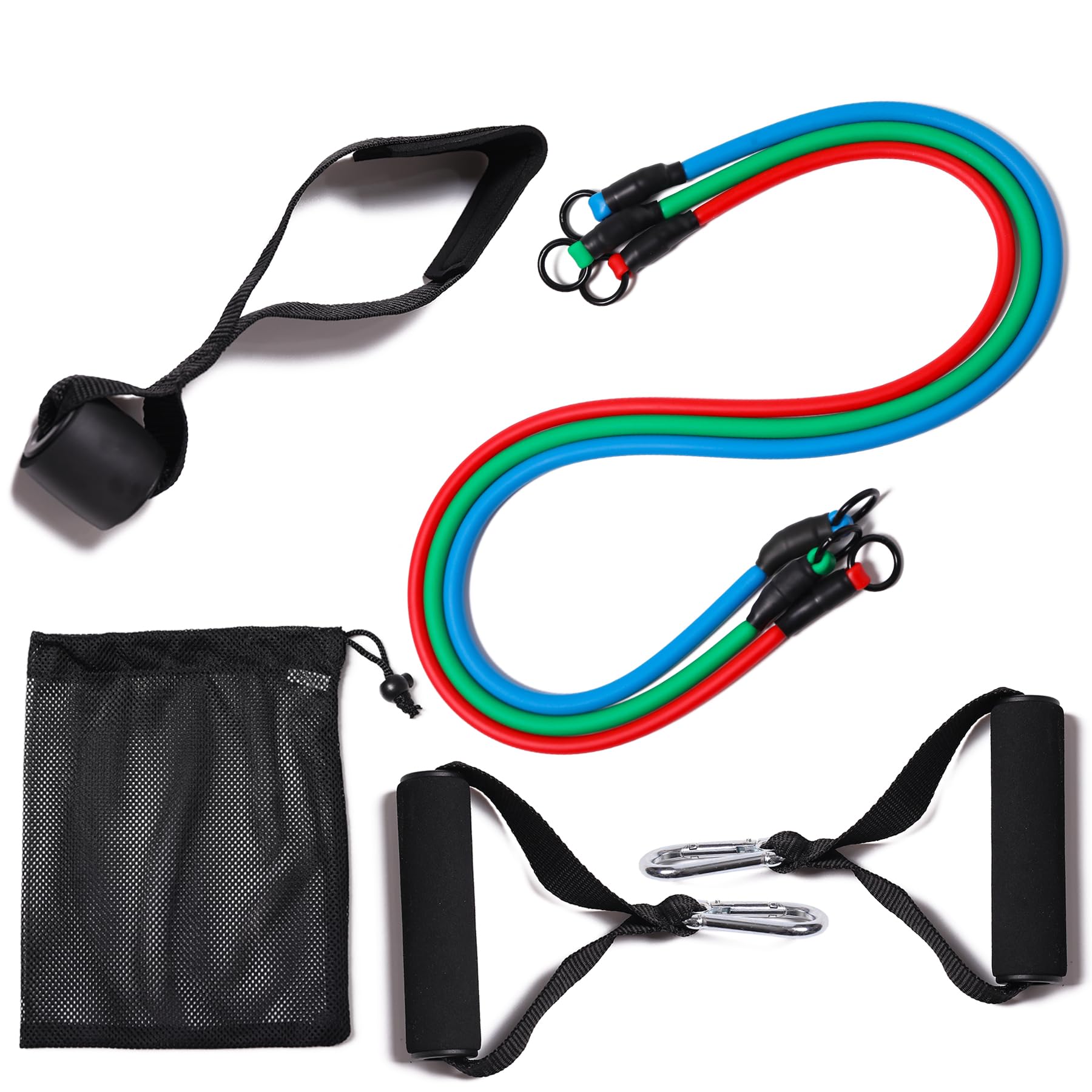 Resistance Bands with Handles for Working Out Women and Men Exercise Bands with Door Anchor Stretch Bands for
