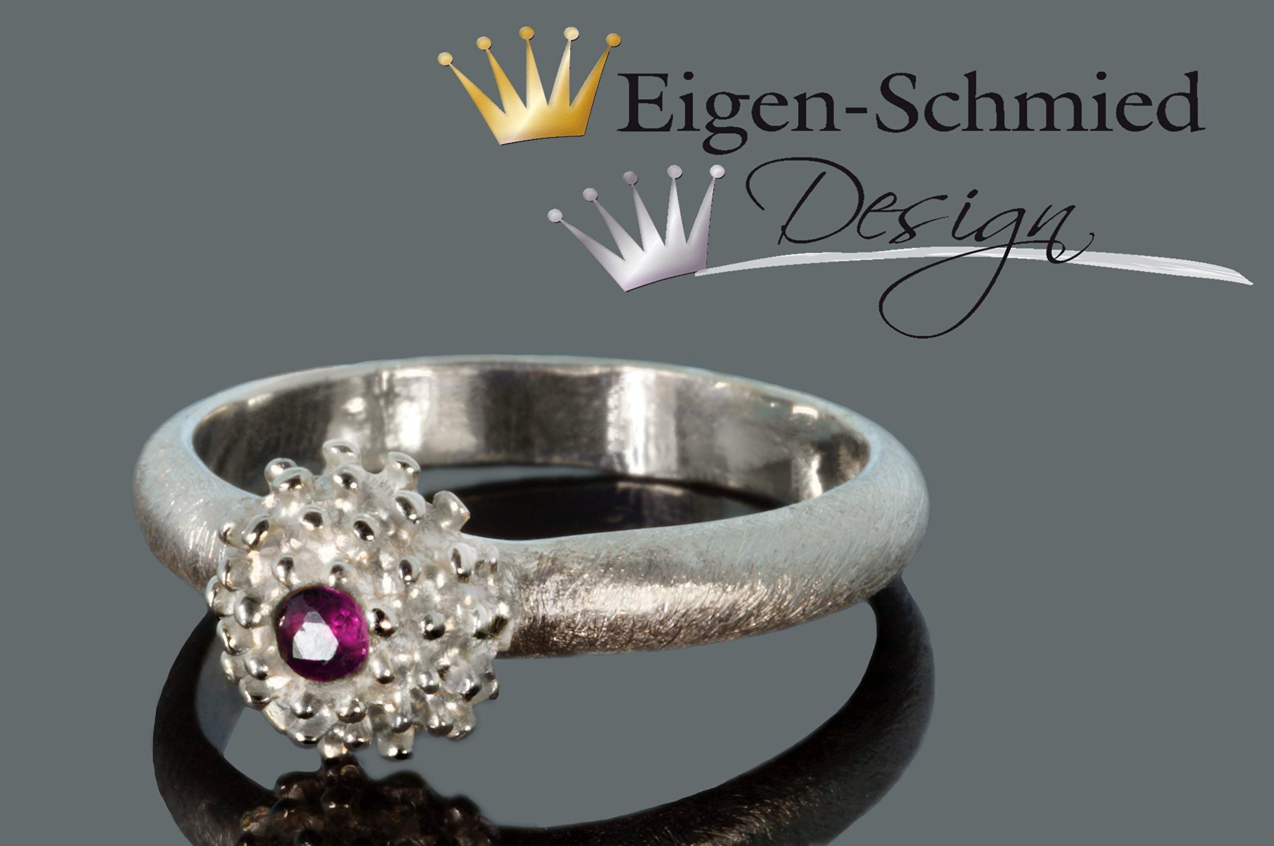 Goldschmiede Silberring small flower in 925er Sterling Silber, Frühling, Ring mit Blume, Silber, Silberschmuck, Silberring, handmade, Unikat, Verlobungring