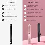 L'ANGE HAIR Le Duo Grande 360° Airflow Styler | 2-in-1 Curling Wand & Titanium Flat Iron Hair Straightener | Professional Hair Curler with Cooling Air Vents to Lock in Style | Adjustable Temp