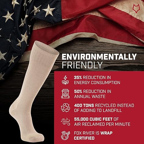 Miniatura 6 de Fox River - Calcetines de trabajo con punta de acero, 2 unidades